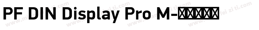 PF DIN Display Pro M字体转换